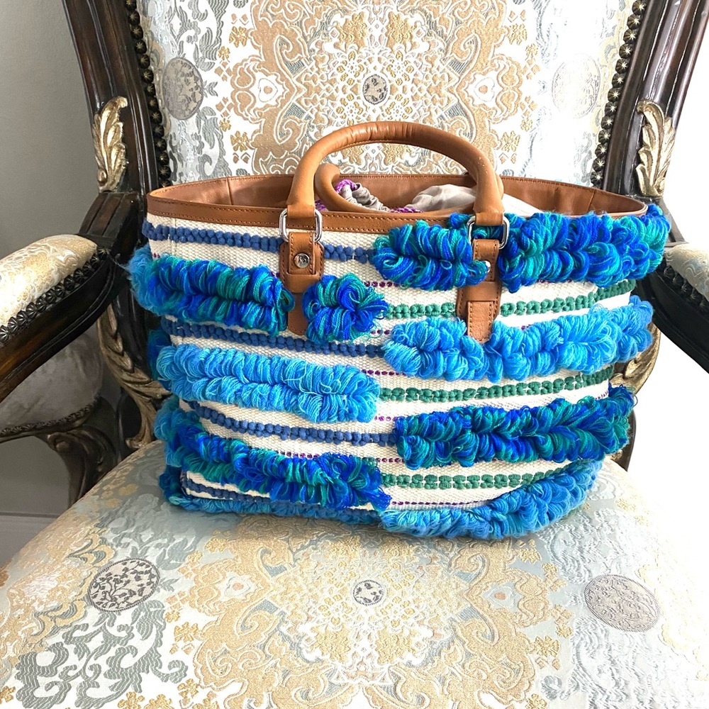 Sam Edelman Gina Blue Tote Bag - Picture 4 of 16